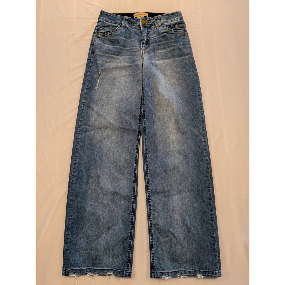 Democracy Ab Technology Wide Leg Jeans Womens Size 2 Blue Medium Wash